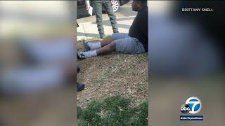 'Don't kill my daddy!': Video captures boy's scared reaction during dad's arrest in IE | ABC7