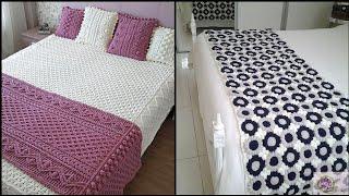 Top 10 Hand Made Crochet Bed Sheets & Bed Spread Patterns #shorts