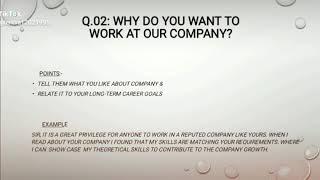 Top 10 job Interview Questions & Answers..