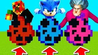 Minecraft PE : DO NOT CHOOSE THE WRONG SPAWN EGG! (PrestonPlayz, Sonic & Scary Teacher)