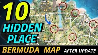 TOP 10 HIDDEN PLACES IN BERMUDA MAP FOR RANK PUSHING | BEST HIDDEN PLACE AFTER OB31 UPDATE