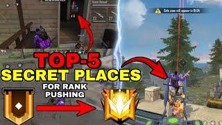 Top 5 Hidden/Secret Place For Rank Pushing || FreeFire