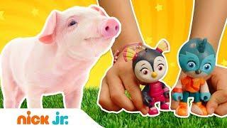 Top Wings Face a Cute Pig Problem | Toy Farm | Nick Jr.