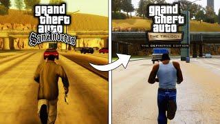 GTA SAN ANDREAS DEFINITIVE EDITION - Physics and Details Comparison