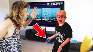 Kid SLAPS mom then STEALS credit card to buy v-bucks..  (Fortnite)