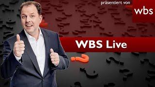 WBS Live - Ich beantworte deine Fragen!| Rechtsanwalt Christian Solmecke