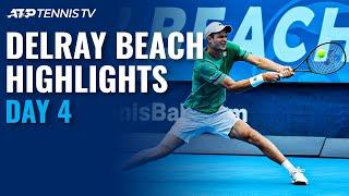 Hurkacz, Tiafoe Progress; Quiroz Makes Ecuadorian History | Delray Beach Open 2021 Highlights Day 4