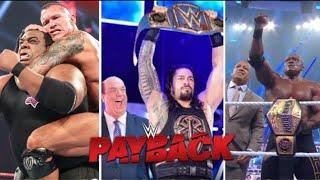 WWE Payback 2020 Full Highlights HD - WWE Payback 31 August 2020 Highlights | Raw highlight