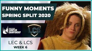 Funny Moments - LCS & LEC Week 6 - Spring Split 2020