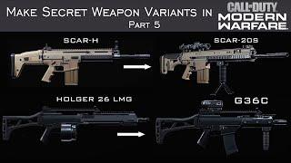 Modern Warfare - How to Create Hidden Weapons in the Gunsmith Part 5