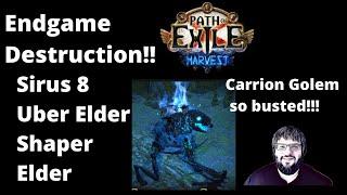 Best boss killer build? Sirus 8? No problem.  Uber Elder easy peezy. [Path of Exile Harvest 3.11]