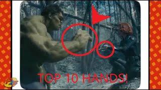 Top 10 superhero hands of all time!