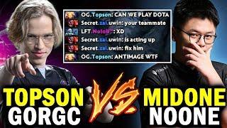 TOPSON Invoker with NEW OG players — TOPSON Gorgc Cr1t vs MidOne Noone Zai Dota2