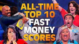 ALL-TIME TOP 10 FAST MONEY SCORES!!! | Family Feud