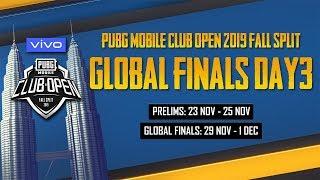 [EN] PMCO Global Finals Day 3 | Vivo | Fall Split | PUBG MOBILE CLUB OPEN 2019