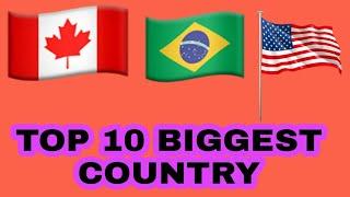 Top 10 biggest country in the world 