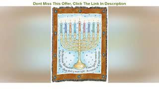 Top 10 Eight Days Hanukkah - Judy Hand - Blanket Throw Woven from Cotton - Made in The USA (72x54)