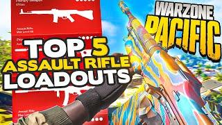 *NEW* Warzone Top 5 BEST ASSAULT RIFLE Loadouts (Warzone Pacific Meta)