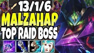 MALZAHAR TOP LANE SEASON 10 RAID BOSS 