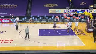 Andre Drummond Getting Ready at Staples Center for his LA Lakers Debut