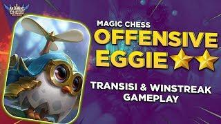 TOP GLOBAL MAGIC CHESS. EGGIE BINTANG 2 AGRESIF. PERFECT WIN + TRANSISI Ft. Dragon altar ! [ENG SUB]