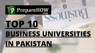 Top 10 Business Universities in Pakistan