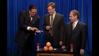 Penn & Teller Teach Conan Sleight Of Hand - "Late Night With Conan O'Brien"