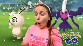 RARE RESEARCH SHINY! Shiny Spinda & Shiny Darkrai Raid Day | Pokémon GO