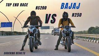 Bajaj Pulsar N250 Vs Bajaj Pulsar Ns200 Top End | Shocking Results | Ksc Vlogs