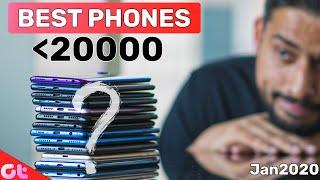 TOP 5 BEST PHONES UNDER 20000 In JANUARY 2020 | Sabse Best Kaunsa? | GT Hindi