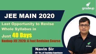 How Rankup JEE will Help in Revision|Crash Course|40 Day Plan|JEE Main April'20|Link in Description