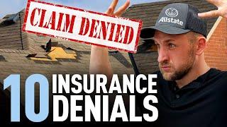 Top 10 Roofing Insurance claims denials by Adjusters | Roofing Insights