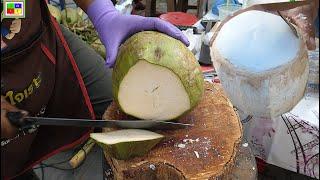 Amazing Coconut Cutting Skills - thai top street food