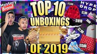 TOP 10 ONLINE HYPEBEAST MYSTERY BOX UNBOXINGS OF 2019! Mystery Brand, Hypedrop and Hybe