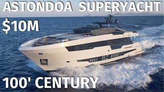 $10,000,000 ASTONDOA 100' CENTURY SuperYacht WALKTHROUGH with SPECS @ FLIBS /Outtakes at the End