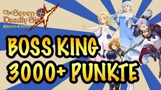 3000+ PUNKTE IM HELL MODE GEGEN ENDBOSS KING - ROAD TO TOP 100 | Seven Deadly Sins Grand Cross