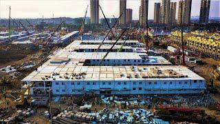 Official Timelapse of China's Wuhan Hospital Built in 7 Days