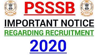 Punjab Govt Jobs Jan 2020|Punjab Govt Jobs 2020|PSSSB Recruitment 2020|PSSSB Bharti 2020