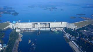 Aerial view of China's mega water diversion project