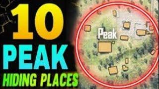 PEAK HIDDEN PLACES IN FREE FIRE ! TOP 10 HIDE PLACE IN  BERMUDA MAP ! RANK PUSH TIPS ! GAME knowledg