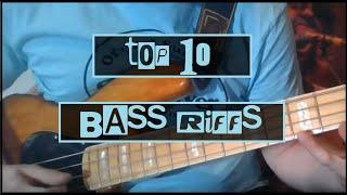 Top 10 Bass Riffs Of All Time | HOW TO PLAY BASS | Tool Rage Against The Machine Green Day + More!