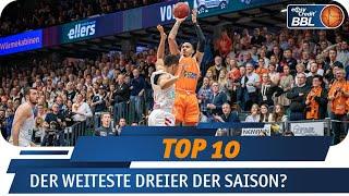 Der weiteste Dreier der Saison? | MagentaSport Top 10 | easyCredit Basketball Bundesliga