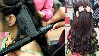 Real party & wedding hairstyle for very short & thin hair with cramping & Curls// step by step 2020