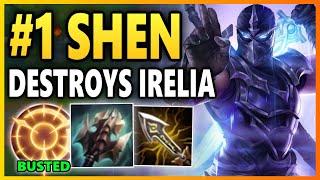 THIS IRELIA THOUGHT SHEN WAS A TANK... I PROVED HER WRONG Season 10 Shen Gameplay League of Legends