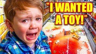 KIDS TEMPER TANTRUMS In Stores! (Walmart Freakout, Smart Dad, Restaurant Meltdown)