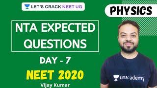 NTA Expected Questions for NEET 2020 | Physics | Day 7 | NTA Revision Series | Vijay Kumar