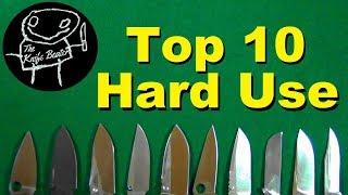 My Top 10 Favorite Hard Use EDC Knives