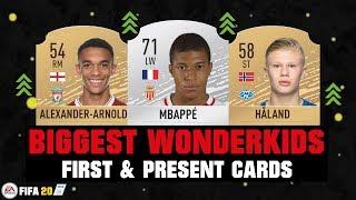 TOP 50 BIGGEST WONDERKIDS FIRST AND PRESENT FUT CARDS 