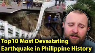 Top 10 Most Devastating Earthquake in Philippine History REACTION!