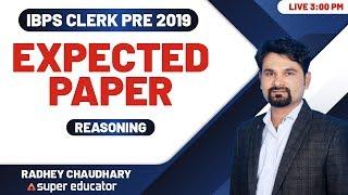 Adda247 Super Educator | Reasoning by Radhey Sir | Expected Paper for IBPS Clerk Pre 2019